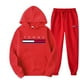 thumbnail image 2 of Conjunto de ropa deportiva para hombre y mujer, sudadera con capucha y pantalones con cordón, ropa deportiva de otoño, 2 piezas, 2 of 5