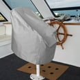 thumbnail image 3 of Boat Seat Covers 210d Fabric Waterproof Boat Chair Cover Anti Uv Heavy Duty Captain Pontoon Boat Seat Cover Boat Chair Protector For Marine Boat Kayak Grey 60x55x63cm, 3 of 6