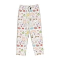 thumbnail image 4 of Naloa Summer Rabbit Print Women’s Ultra-Soft Comfy Pajama Lounge Pants with Pockets & Drawstring, 4 of 8