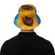 thumbnail image 5 of Fotbe Blue Sky Sunflower Sombrero Tipo Pescador con Estampado – Sombrero de Sol de Algodón de Moda para Playa, Golf, Pesca, 5 of 6