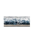 thumbnail image 4 of Unique Loom Serenity Shag Collection Area Rug - Walcott (5' 3" x 8' Oval Blue/Ivory), 4 of 10