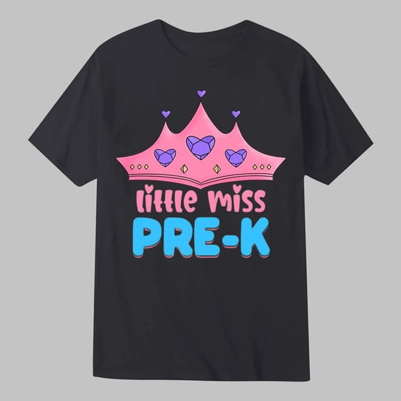 Pre-K Shirt for Boys & Girls First Day of Pre-K Shirt Back to School T-Shirt (Black 2-3 Years)