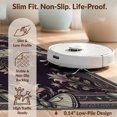 thumbnail image 6 of Design&I 4'x6' Washable Area Rug Pet Friendly & Non-Slip Built-In Grip Gothic Layout Motifs Botanical Scroll Border Wildlife Vintage Moth Refined for Reading Nook, Bedroom, 6 of 7