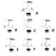 thumbnail image 2 of Advancent Spinning Metal Carrusel Tea Light Candle Holder Stand Light Decoración Navidad Type3 NO3 Advancent JJ8918-04B, 2 of 5