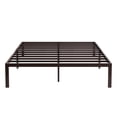 thumbnail image 6 of Castle Place Minimalist Metal Platform Bed King, Brown, 6 of 11