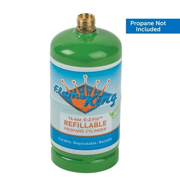 Flame King Eco Friendly and Sustainable Propane Tank, Refillable Propane Cylinder, 1lb