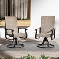 ELPOSUN Set of 2 Patio Swivel Chairs, High Back, AllWeather Textilene