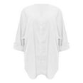 thumbnail image 4 of Brilliant Women Casual Full Sleeve V-Neck Tops Loose Shirts Plus Size Women Clothing, 4 of 6
