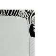 thumbnail image 2 of Ambesonne Savannah Fitted Sheet, Monochrome Wild Zebras, Twin XL Size, White Black, 2 of 2