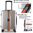 thumbnail image 4 of lote De 2 Sangles Bagages (arc-en-ciel, 5 X 2,2 M), Sangles Bagages Rglables, Couleurs Vives, Sangles De Voyage Avec Boucle Dgagement Rapide., 4 of 5