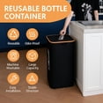 thumbnail image 4 of 100L Large Capacity Recycling Bin for Bottles & Glass | Heavy-Duty Sorting Container with Removable Bag | Ideal for Home, Office & Commercial Use, 4 of 7