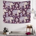thumbnail image 2 of Coolnut Tapestry Wall Hanging Watercolor Indian Elephant Tapestry Polyester Tapestry Bright Wall Art Wall Blanket Wall Decor for Bedroom Living Room Dorm Decor（90 x 60 inch） Home Decor Gifts, 2 of 7