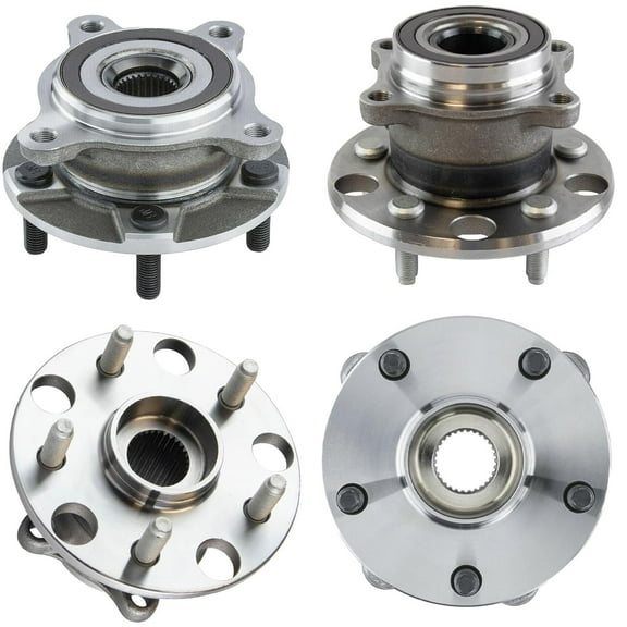 Detroit Axle - Wheel Bearing Hubs for Lexus IS250 IS300 IS350 GS350 RC300, 4 Front Rear Wheel Bearing and Hubs Assembly Replacement