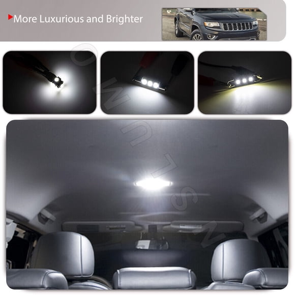 21 Pack White LED Interior Lights - Door/Backup Bulbs for 2010-2018 for VW Touareg II 7P-