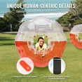 thumbnail image 3 of KFFKFF Blow-up Bumper Sphere Single Pack, 5FT/1.5M Body Size, Suitable for Teens & Adults, 0.8mm PVC Thickness, Human-Sized Hamster Bubble Balls for Outdoor Group Fun, 3 of 9