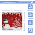 thumbnail image 5 of SKYSONIC Christmas Snowman Cotton Washcloths Set of 2, Highly Absorbent Soft Fingertip Towel for Bathroom, Gym, Hotel and Spa, 12 x 12 Inch, 5 of 7