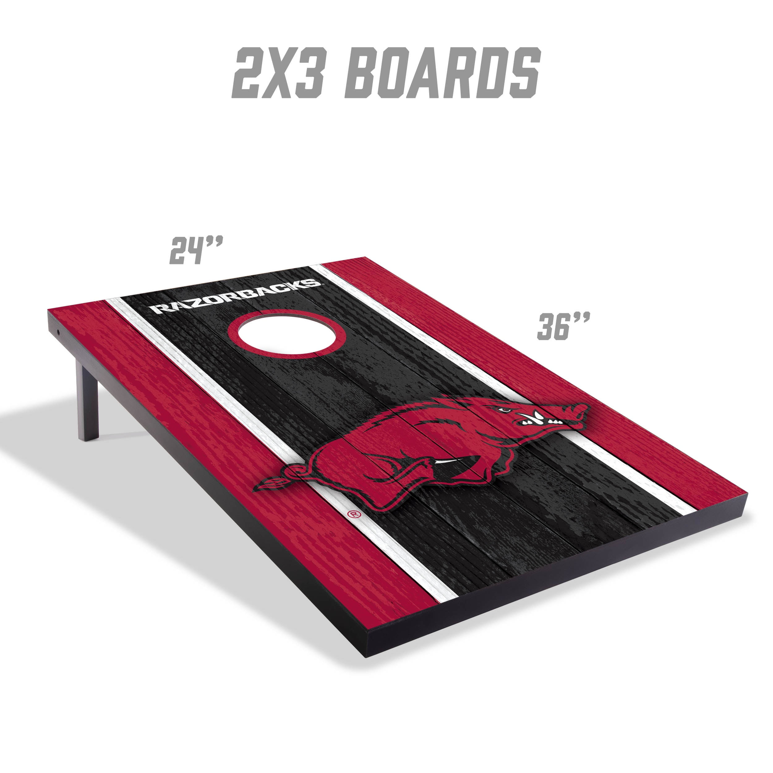 Arkansas Razorbacks 2x3 MDF Cornhole Game Set