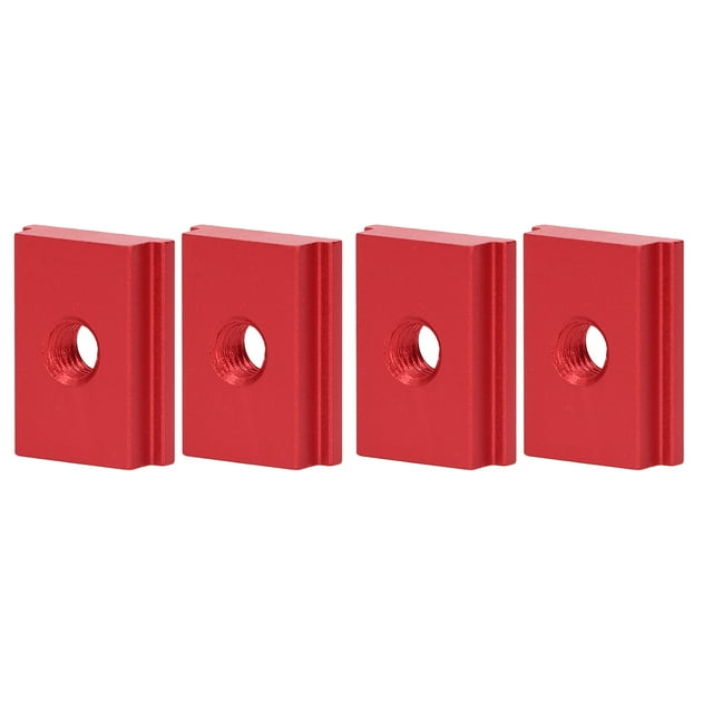 Écrou Coulissant, M8 Écrou Coulissant Résistant à la Rouille pour Scies de Table Rouge, Argent, Bleu