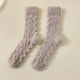 thumbnail image 1 of Women's Thick Warm Wool Mid-Tube Socks for Winter - Soft Cotton Casual Floor Sleep Socks, 1 of 4