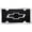 Black, variant on Chevy Logo Acrylic Mini License Plate Kit (Chrome on Black)