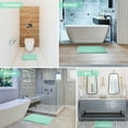 thumbnail image 6 of Jaritto Bathroom Non-slip Mat Bath Mat Chenille Microfiber Floor Rug Soft Machine Washable Absorbent for Shower Toilet 40 x 60 cm /16"x24" (Light Cyan), 6 of 7