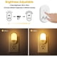 thumbnail image 5 of LED Luces nocturnas enchufables a la pared, [1 unidades] Luz nocturna LED regulable con sensores de luz, luces nocturnas de brillo ajustable de 30/60 lúmenes, luz nocturna automática de 3000 K, 5 of 8