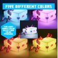 thumbnail image 3 of Paladone Minecraft Axolotl Light, cinco modos de color, lámpara Minecraft para decorar tu escritorio de juegos o mesita de noche, 3 of 5