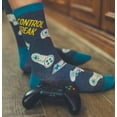 thumbnail image 5 of Men's Control Freak Socks Funny Retro Gamer Video Game Controller Joystick Novelty Footwear, 5 of 7