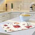 thumbnail image 6 of Yayeee Dish Drying Mat for Kitchen Counter 16"x18" Microfiber Absorbent Pad, Red Christmas Gift Pattern, 6 of 7