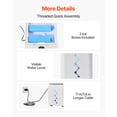 thumbnail image 6 of VEVOR Portable Air Conditioner, 9L 550 CFM Swamp Cooler Air Conditioner with 12H Timer & Remote Control,3-Speed Evaporative Air Cooler with 2 Ice Boxes,Quiet & Movable,Ideal for Outdoor Indoor Use, 6 of 9