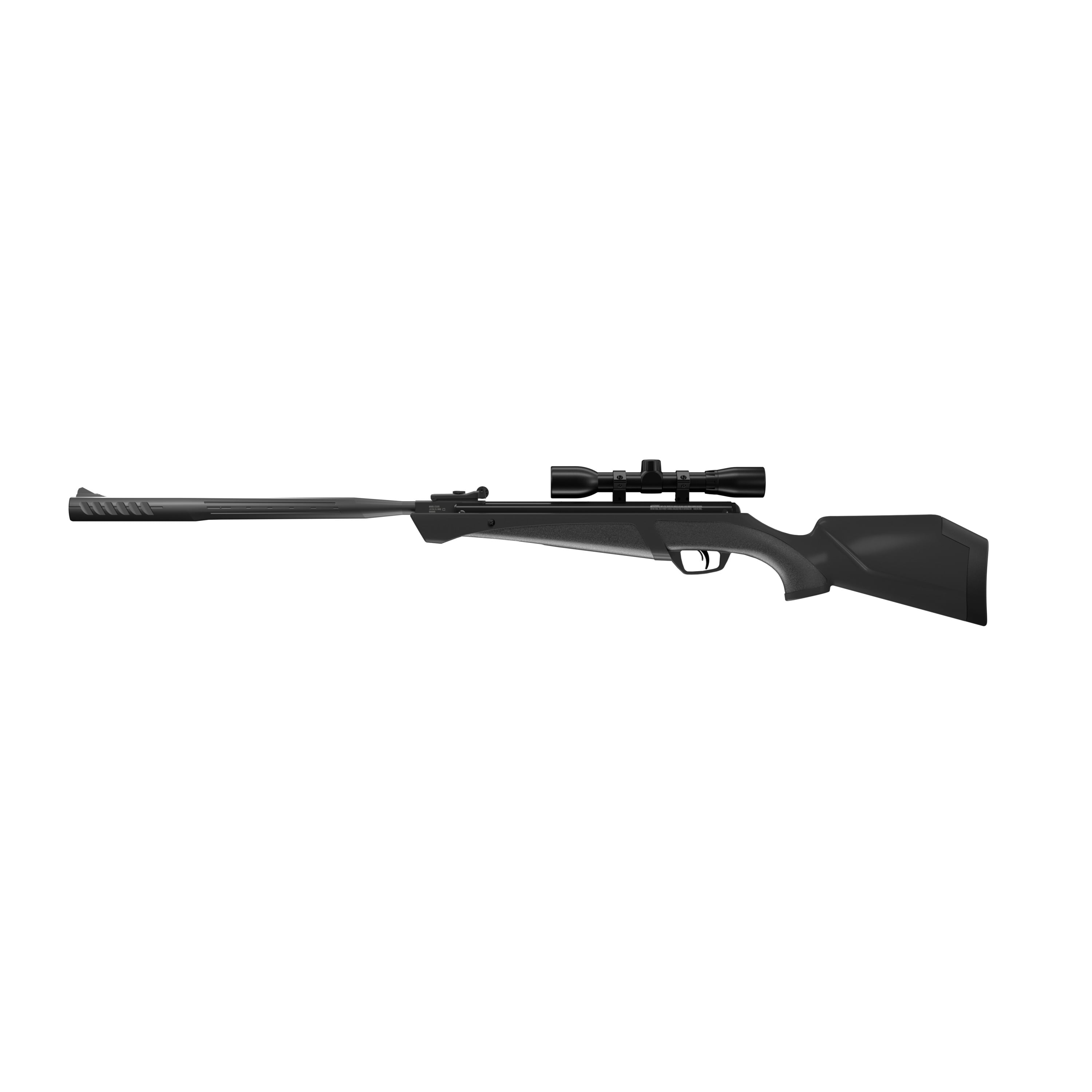 Crosman Shockwave Pellet Air Rifle Nitro Gas Piston with Scope, .22 Caliber, 950fps, Break Barrel, Black