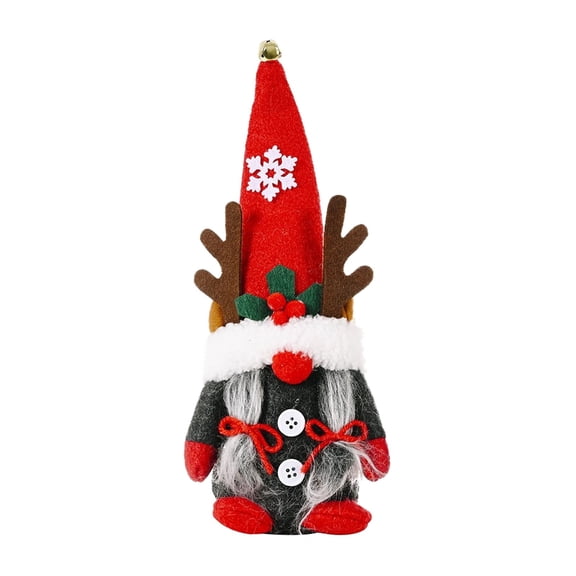 A Christmas Faceless Girl Gnome Doll Plush Elf Figure Holiday Home Decoration