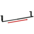 mDesign Adjustable, Expandable Over Door Towel Bar, 2 Pack, Matte Black