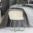 thumbnail image 3 of Bellamy Studios Marisol Metal Vanity Stool, Off-White, 3 of 10