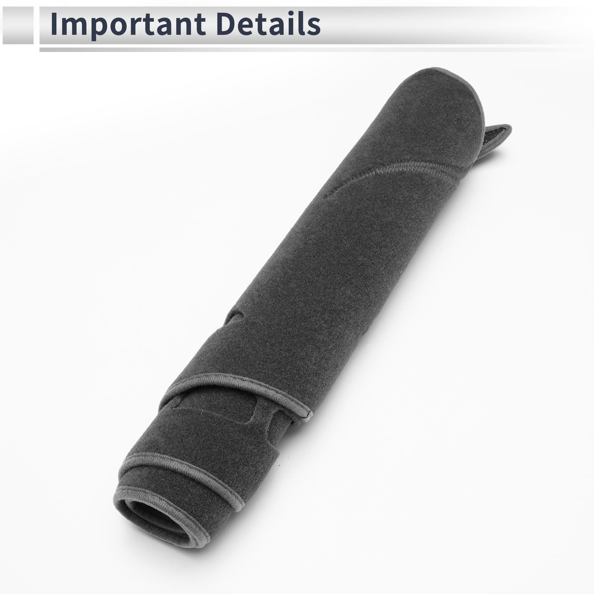 Unique Bargains Dash Cover for Dodge Dart 2013-2016 Non-Slip Dashboard Carpet Mat Polyester Silicone Gray