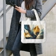 thumbnail image 7 of Salouo Golden Blue Leaf Design for Plush Underarm Bag,Soft Tote Bag Ladies Fluffy Shoulder Bag Women Furry Tote Bag Plush Handbag for Autumn and Winter, 7 of 7