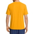 thumbnail image 3 of longantii Scrubs for Men Classic Fit Mens Scrubs Top V-Neck Short Sleeve Nursing Uniform Shirt with 4 Pockets,Side Slits Scrubs Yellow L, 3 of 5