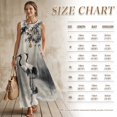 thumbnail image 5 of FOR U DESIGNS Ink Crane Leaf Print Matchable Couples' Outfit Button-up Shirt Or Flowy Dress Linen-Like Womens Sleeveless Sundress Mens Casual Shirt, 5 of 7