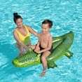 thumbnail image 7 of H2OGO! Buddy Croc Ride-On - Inflatable Crocodile, 60" x 28" - Bestway, Kids Pool Accessory, Water Float, Heavy Duty Handles, Easy Inflate & Deflate, Suitable For Ages 3+, 7 of 7
