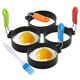 thumbnail image 1 of Juego de 4 anillos de huevo para muffins de huevo, moldes redondos para huevos para freír, molde moldeador de pan con anillo de huevo profundo para panqueques para dar forma a huevos de coci, 1 of 5