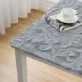 thumbnail image 4 of nygtbtfer Square Tablecloth Tabl/Stain Resistant// - Great for Banquet, Parties, Dinner, Wedding (Silver Gray), 4 of 7