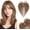 14.5g-#04 Medium Brown, variant on Clip In Bangs Wispy Hair Toppers For Women Remy Human Hair Short Thin Topper Hairpieces Cover Clip Air 11 Inches 14.5g #04 Medium Brown