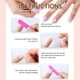 thumbnail image 4 of 24 Pcs Heart Full Cover False Nail French Tip Acrylic Nail Square Press On Nail Simple Stick on Nail for Woman, 4 of 4