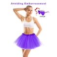 thumbnail image 3 of Falda tutú NSODREEM para mujeres y niñas (morada), 2 unidades, 3 of 7