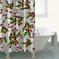thumbnail image 4 of White Christmas Candy Cane Pattern Shower Curtain 72"x72" ,Bathroom Decorative Shower Curtains Set with 12 Hooks,Modern Waterproof Washable Shower Curtain, 4 of 6