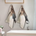 thumbnail image 4 of Coolnut Highland Cows Hand Towels Set of 2 Ultra Soft and Highly Absorbent Bathroom Decorative Towels Breathable & Comfort Fingertip Towels for Bathroom Gym Shower Spa 14x28 Inch Wash cloth, 4 of 6