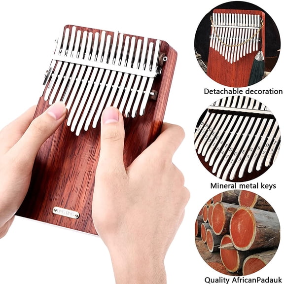 17 Keys Thumb Piano Kalimba for Kids Adults Beginners Gift with and Accessories