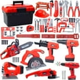 thumbnail image 4 of Children's Toolbox Engineer Simulation Repair Tools Pretend Toy Electric Drill Screwdriver Tool Kit Play Toy Box Set for Kids, 4 of 6
