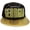 Black Gold Textured Brim, variant on Georgia Men's Adjustable Snapback Baseball Cap (Black/Green Textured Bill)