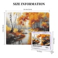 thumbnail image 5 of 500 PCS Fall Stream 500 Piece Oil Painting Jigsaw Puzzles,Relax And Enjoy The Fun Of Solving Puzzles,Family Leisure,Stress Relief And Entertainment,Stunningly Vibrant Colors,Retro Wooden Puzzle, 5 of 6